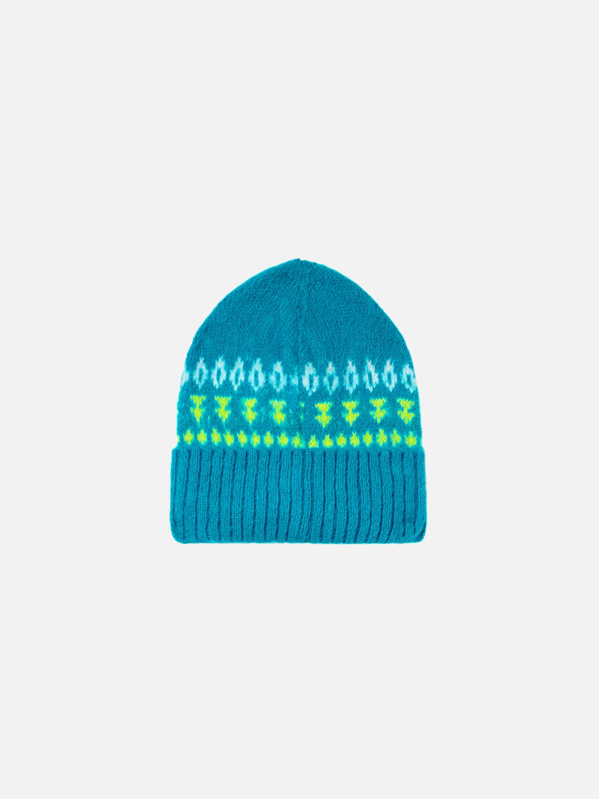 Blue Wengen Nordic Soft beanie with jacquard - Image 4