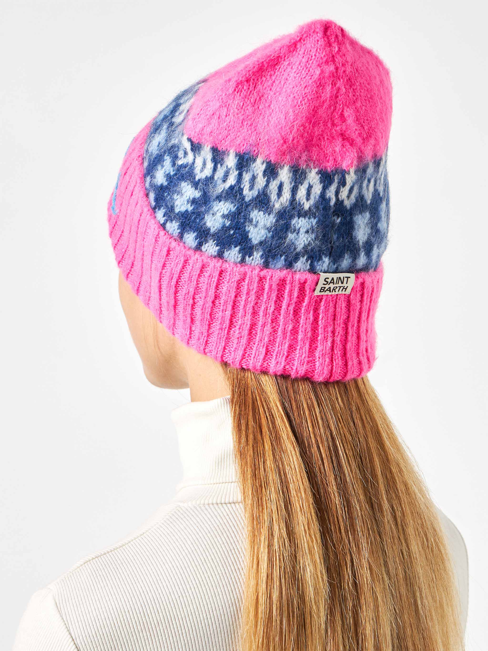 Wengen Nordic Soft beanie with jacquard and embroidery - Image 5