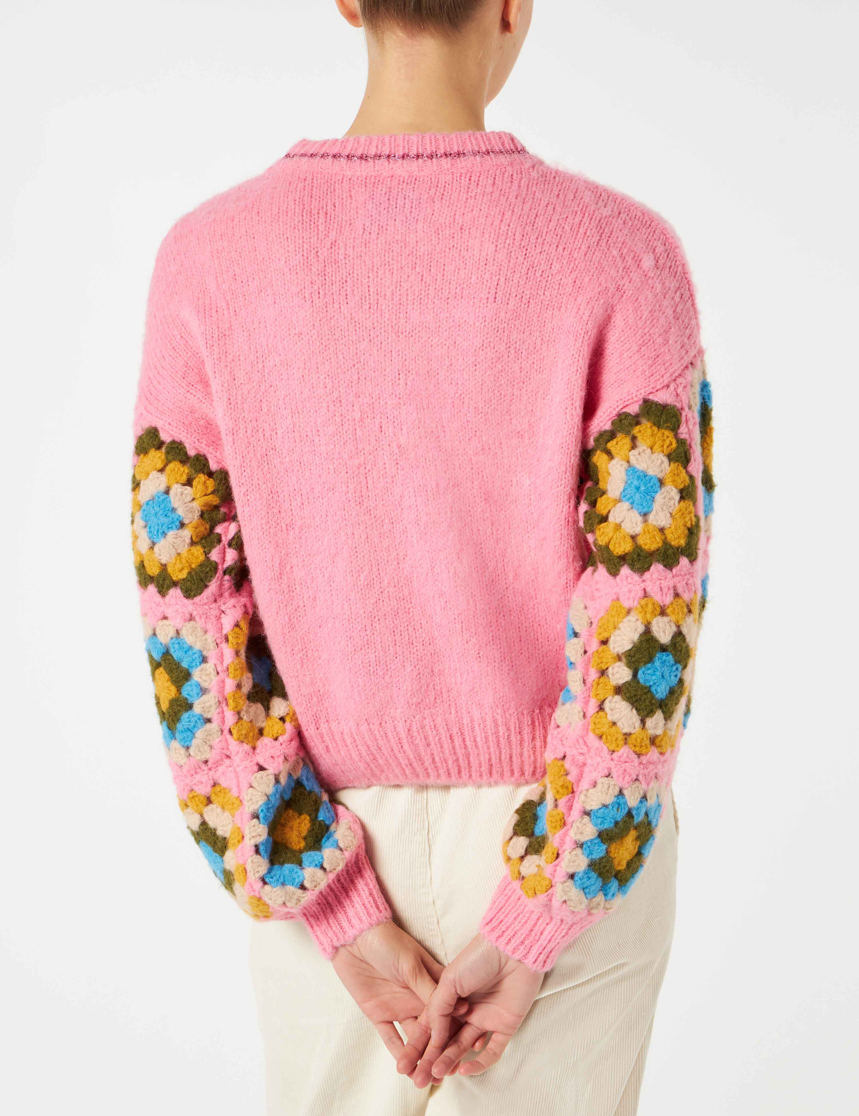Danya Soft Crochet pink sweater - Image 3