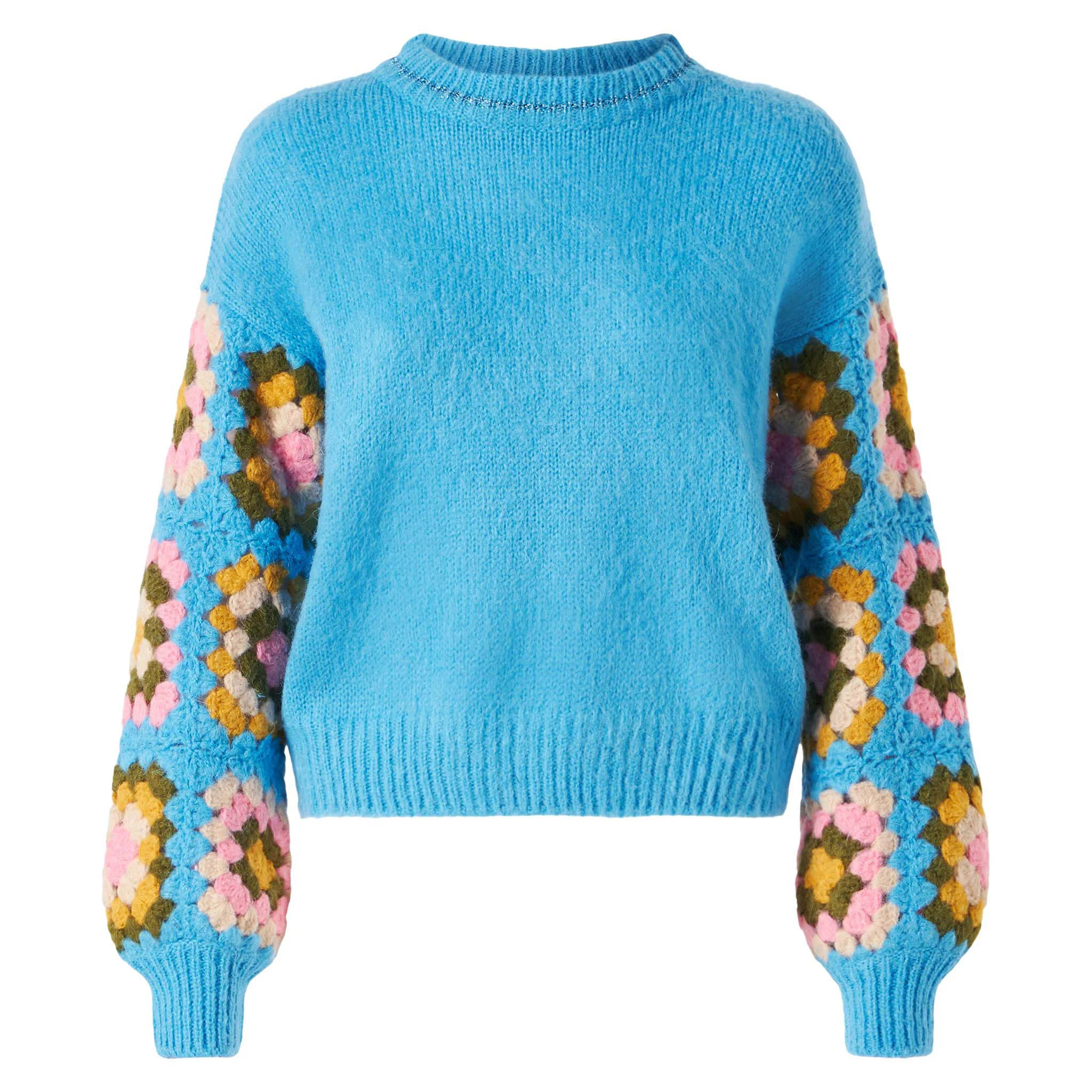 Danya Soft Crochet light blue sweater - Image 4
