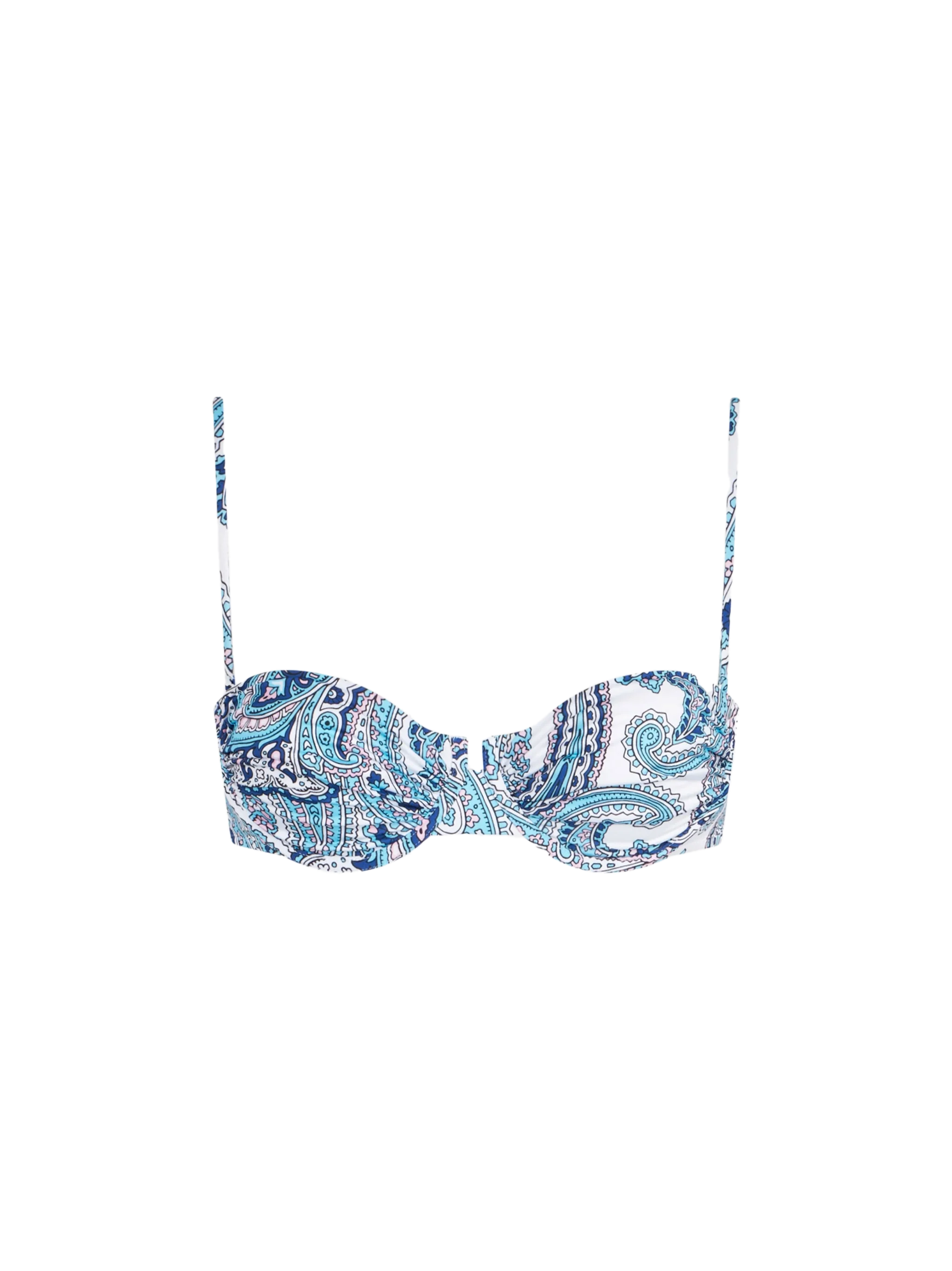 Roy paisley print underwired bralette bikini top
