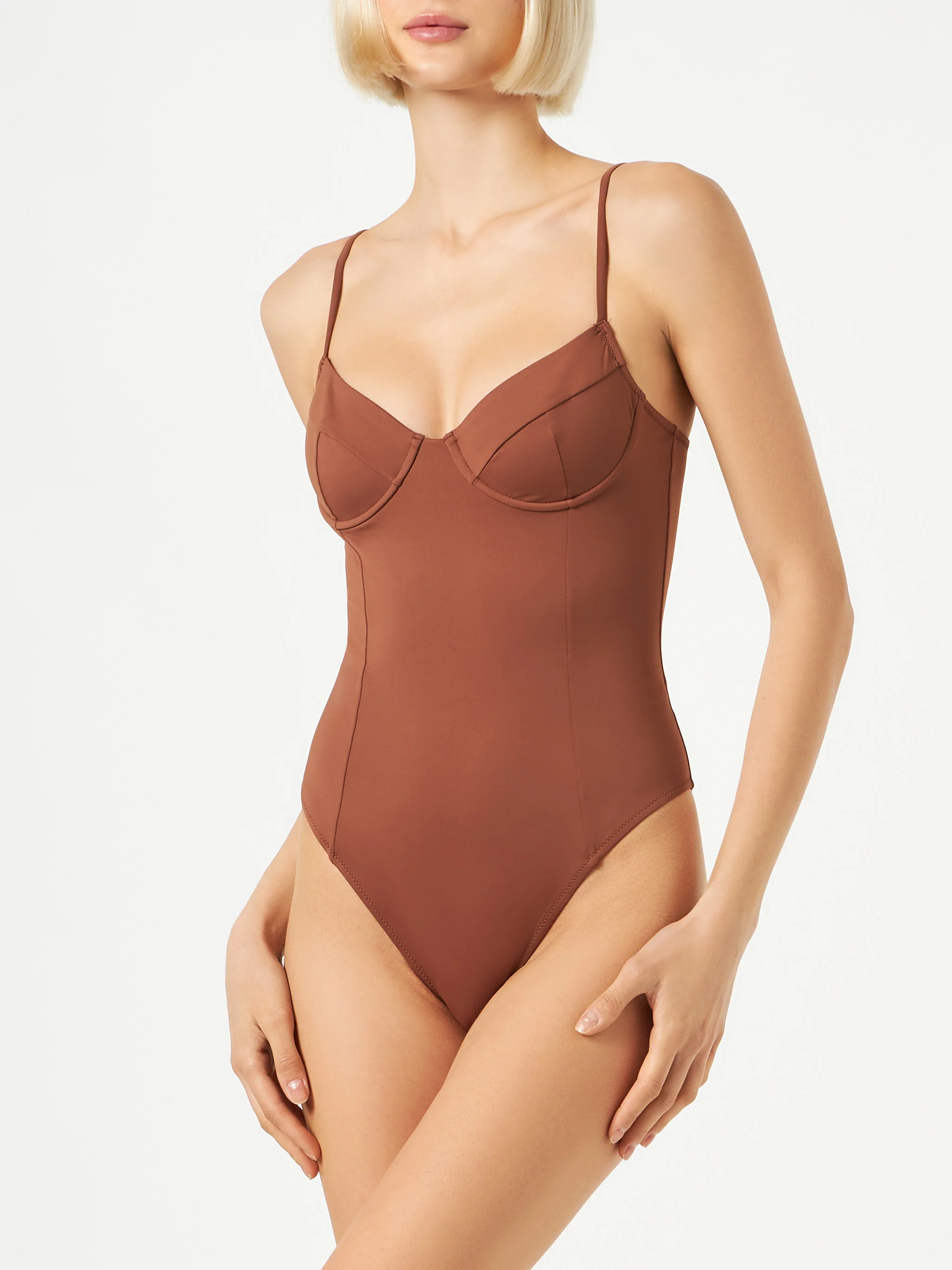 Margaret brown one-piece swimsuit - Image 2