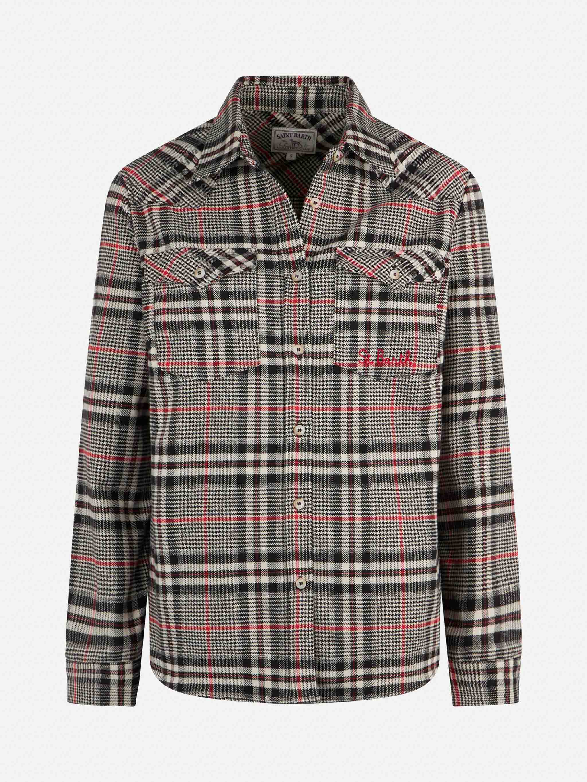 Deer Prince of Wales overshirt - Image 4