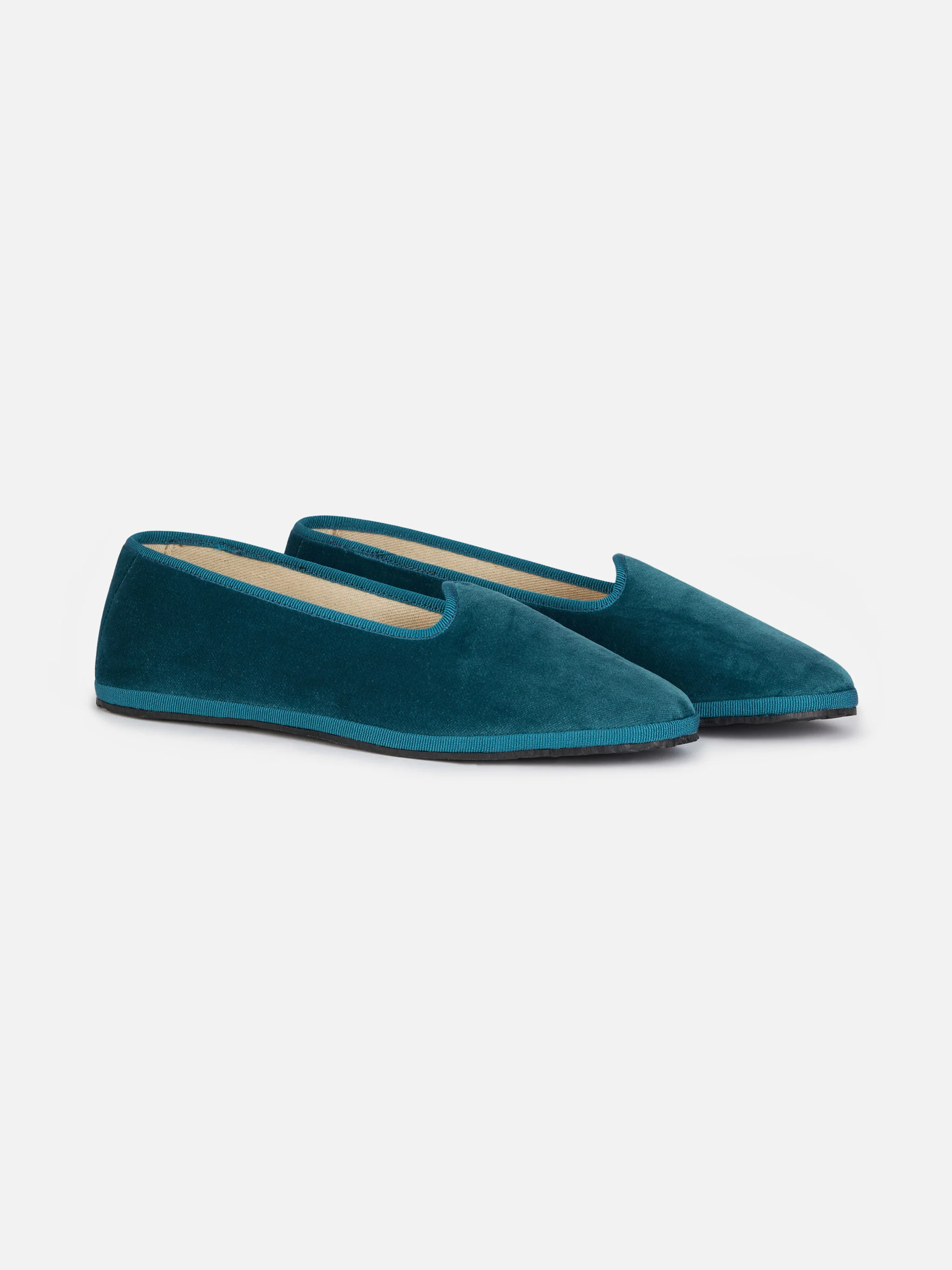 Mychal teal velvet friulana slippers | Special Edition - Image 2