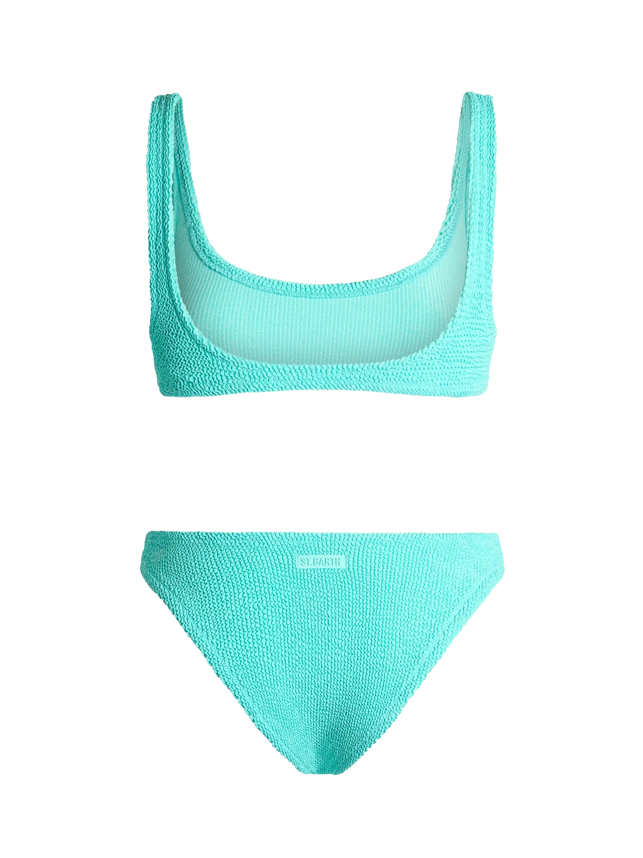Naima Elise water green crinkle bralette bikini - Image 3