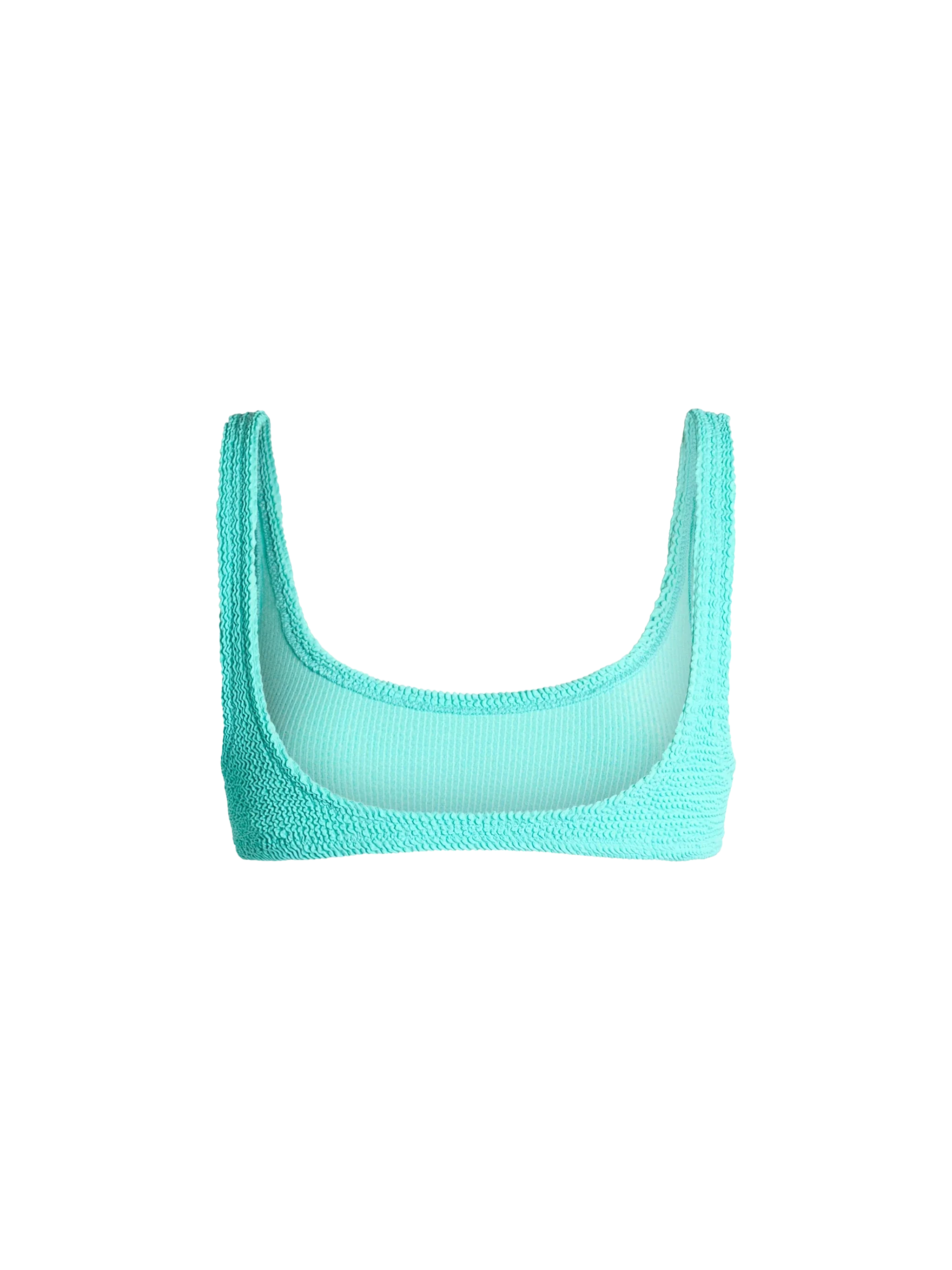 Water green Naima crinkle bralette bikini top - Image 2