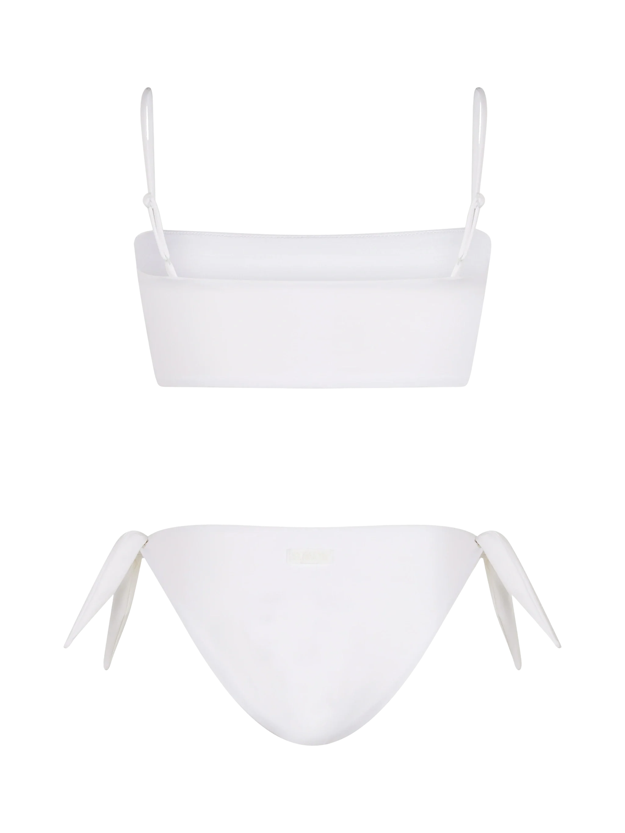 Athena Yali white bandeau bikini with rhinestones - Image 3
