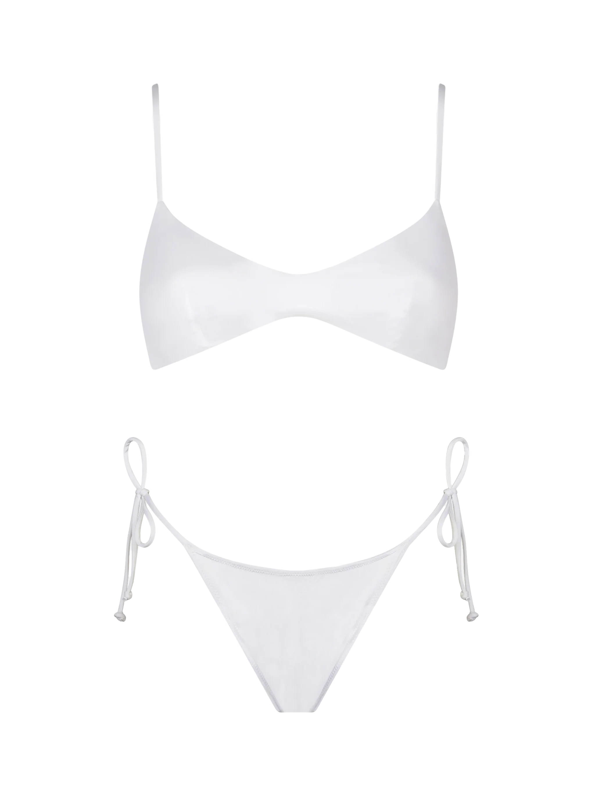 May Virgo white bralette bikini