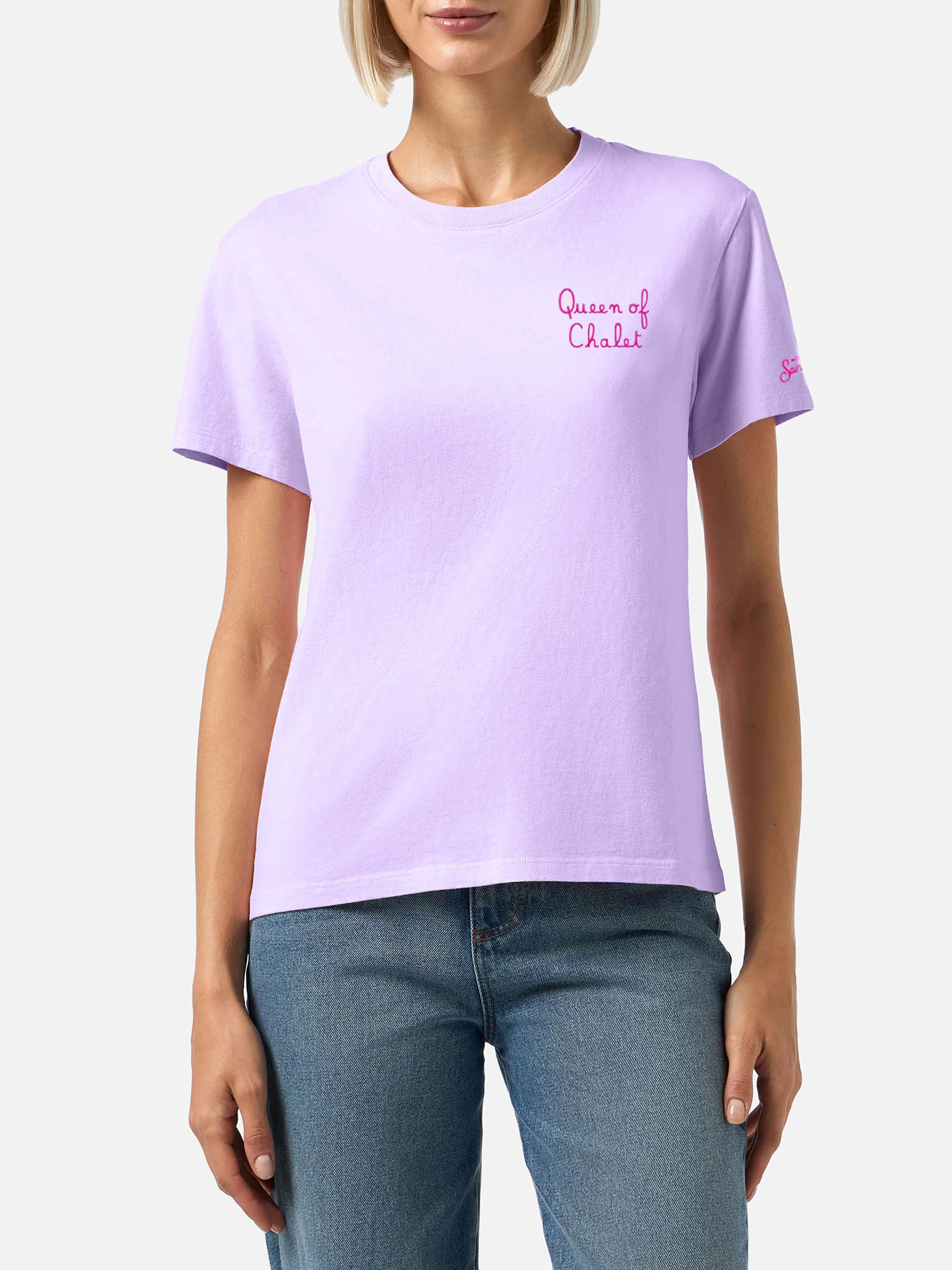 Winter cotton t-shirt Emilie with Queen of Chalet embroidery - Image 2