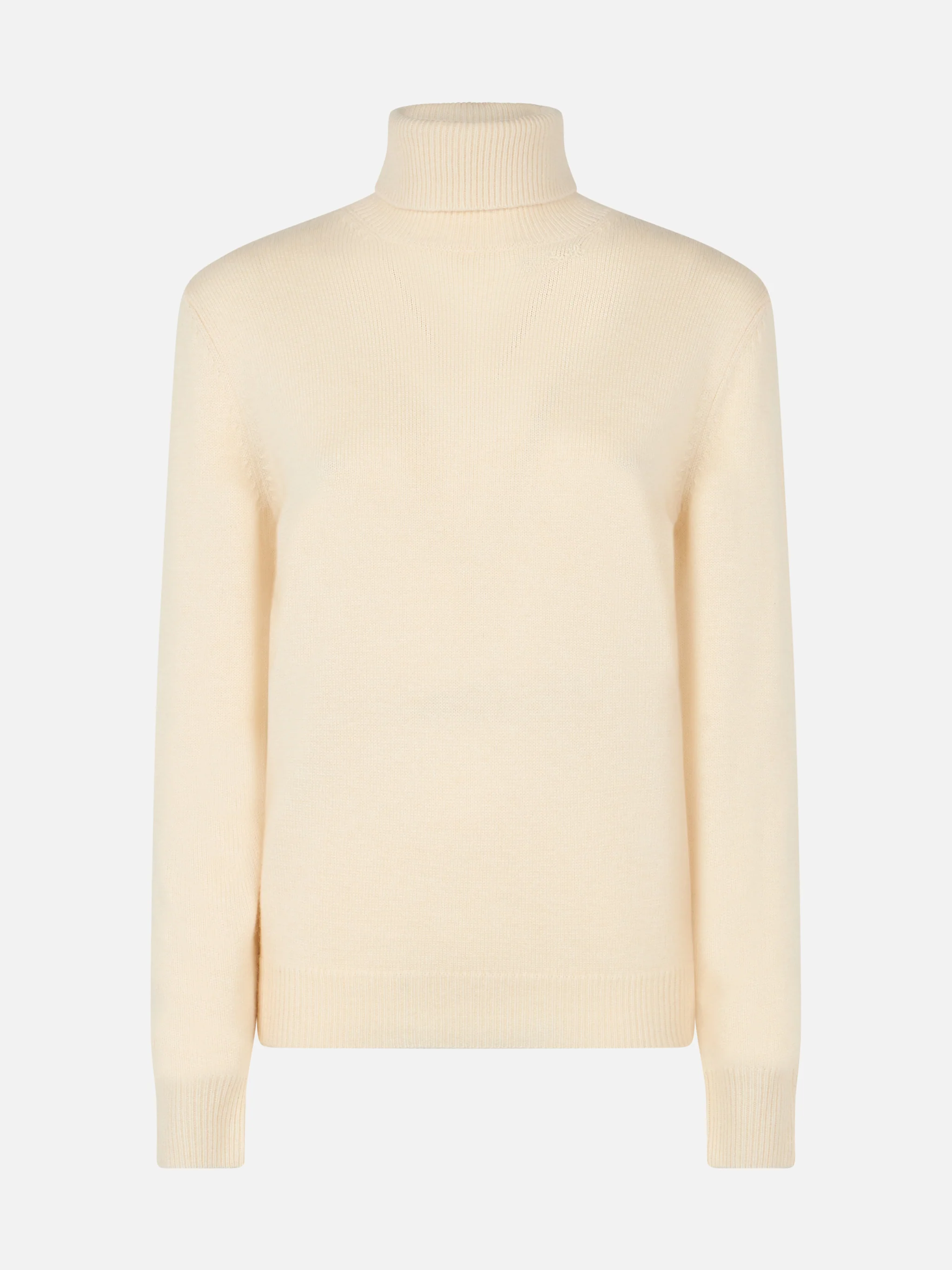 White turtleneck Moody in BLENDED CASHMERE - Image 4