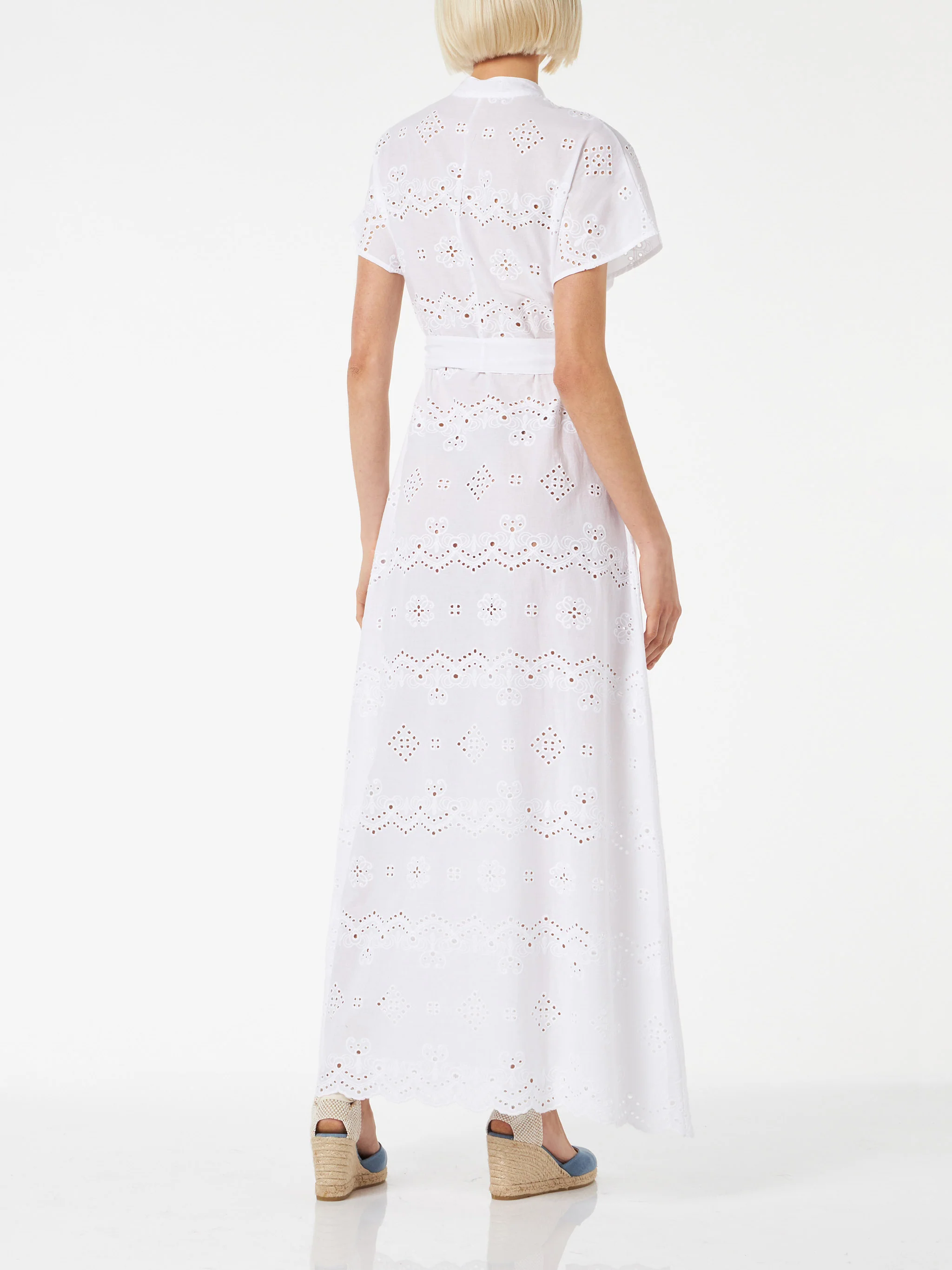 White Keira sangallo long dress - Image 2