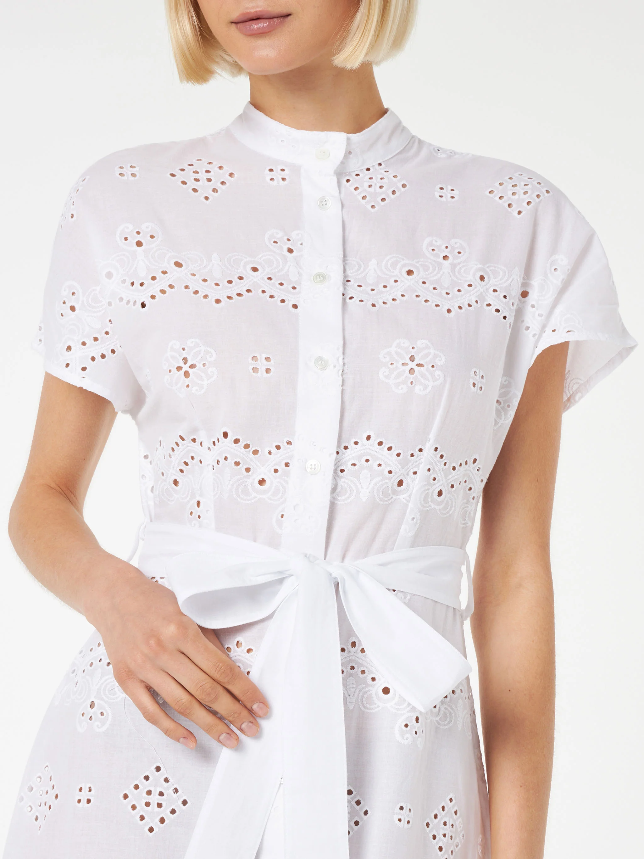 White Keira sangallo long dress - Image 3