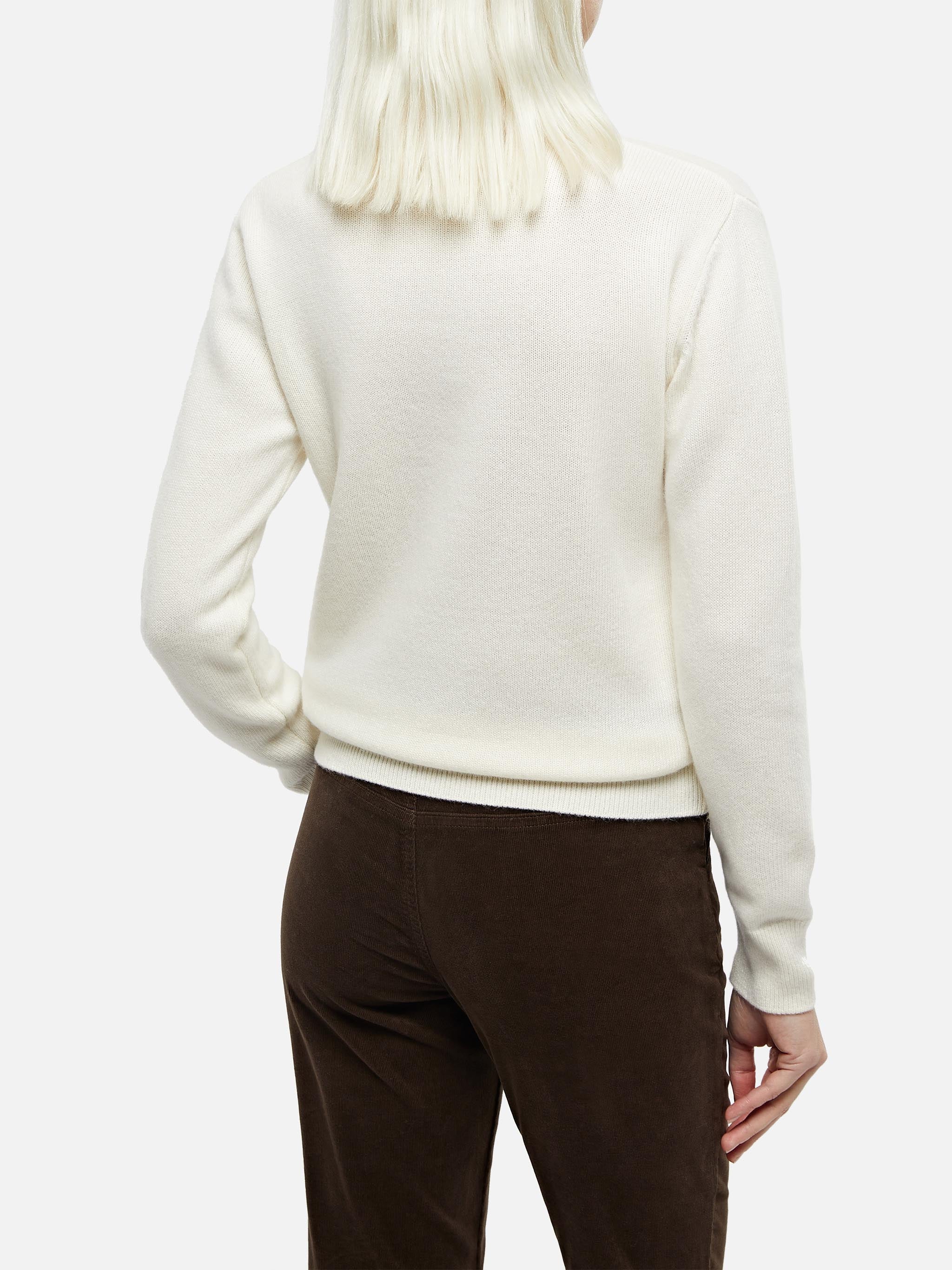Sorbonne off-white cashmere blend sweater - Image 3