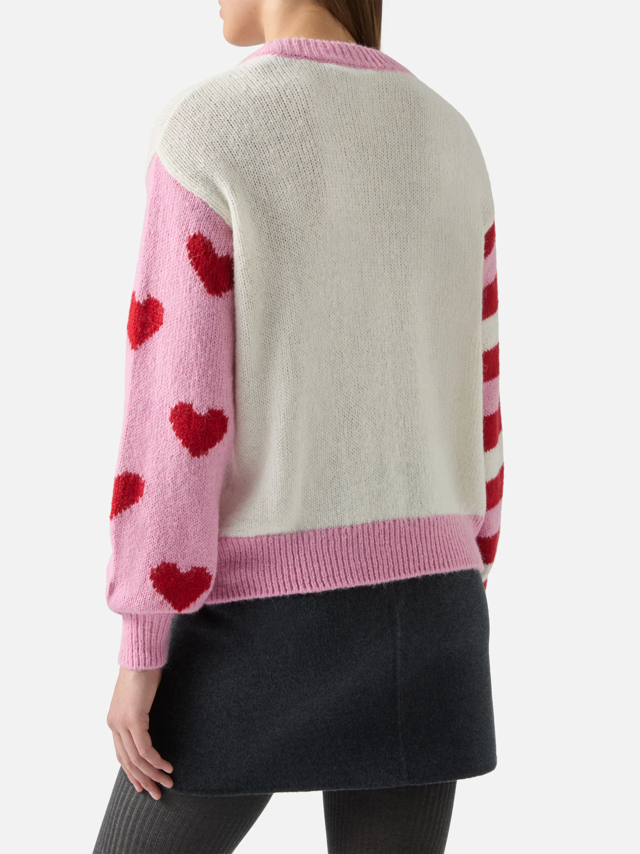 Alpaca sweater Danya with Sarà perchè ti amo embroidery - Image 3