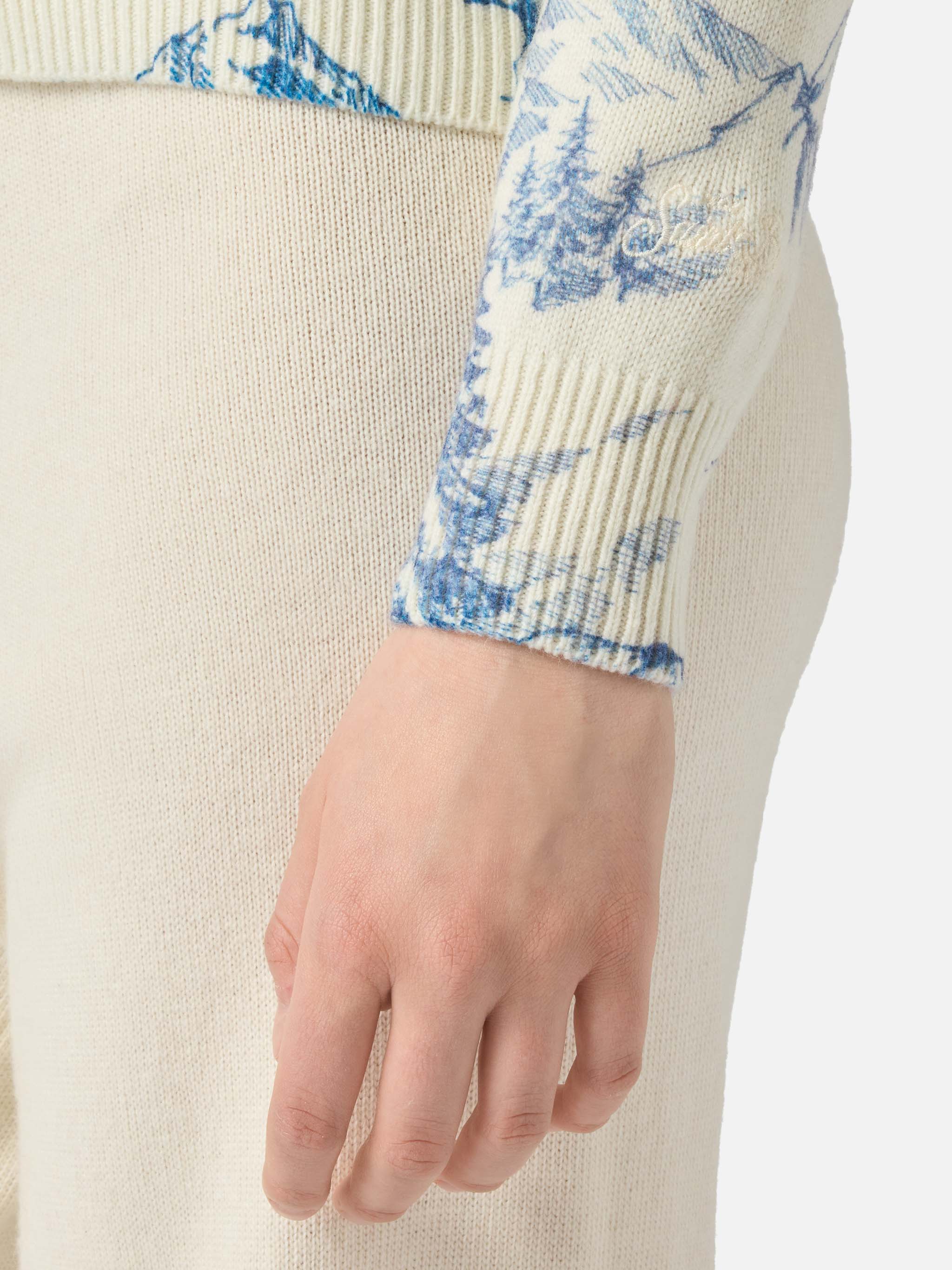 New Queen white toile de jouy sweater - Image 4
