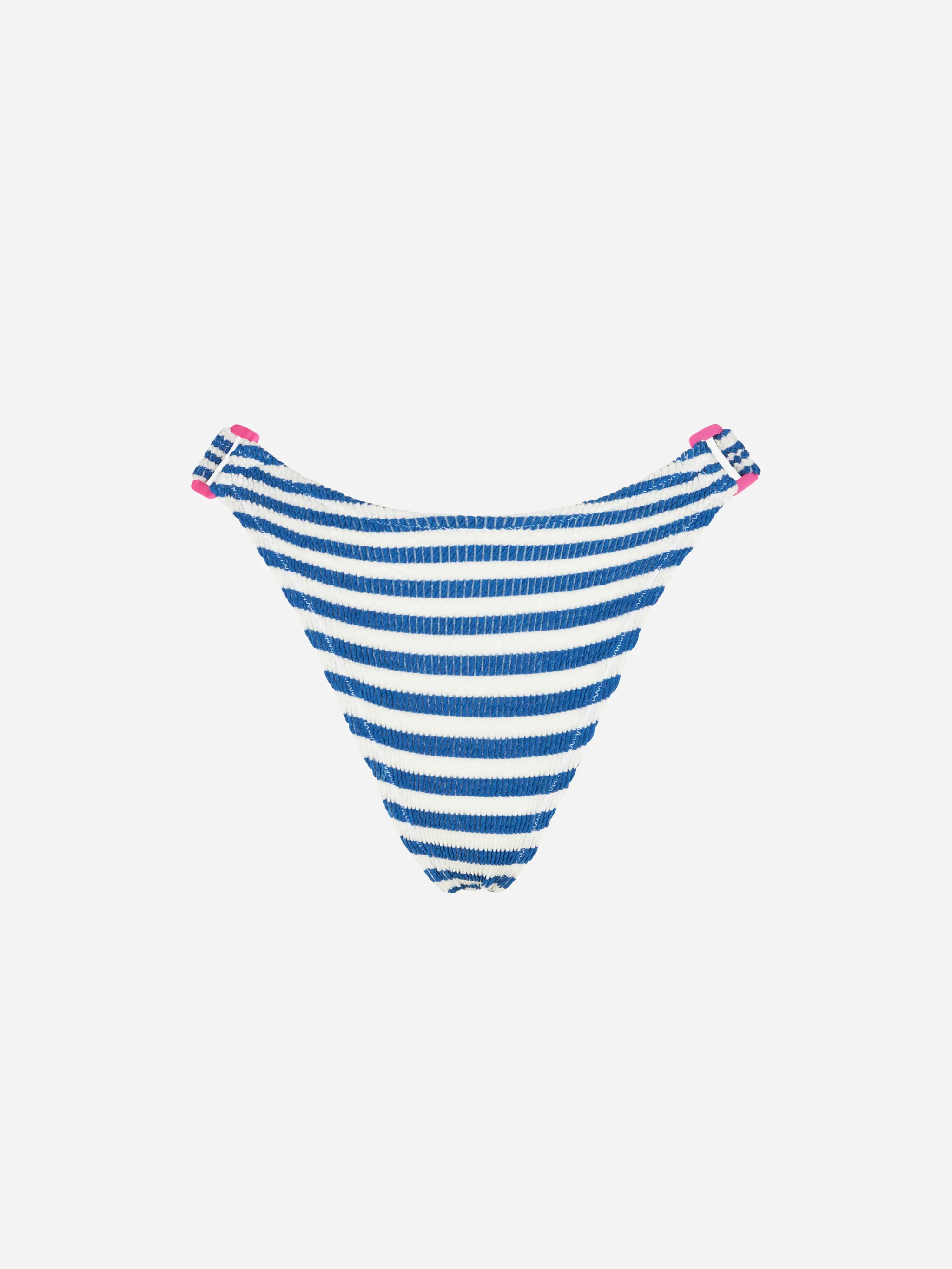 Ever blue and white striped crinkle bikini briefs