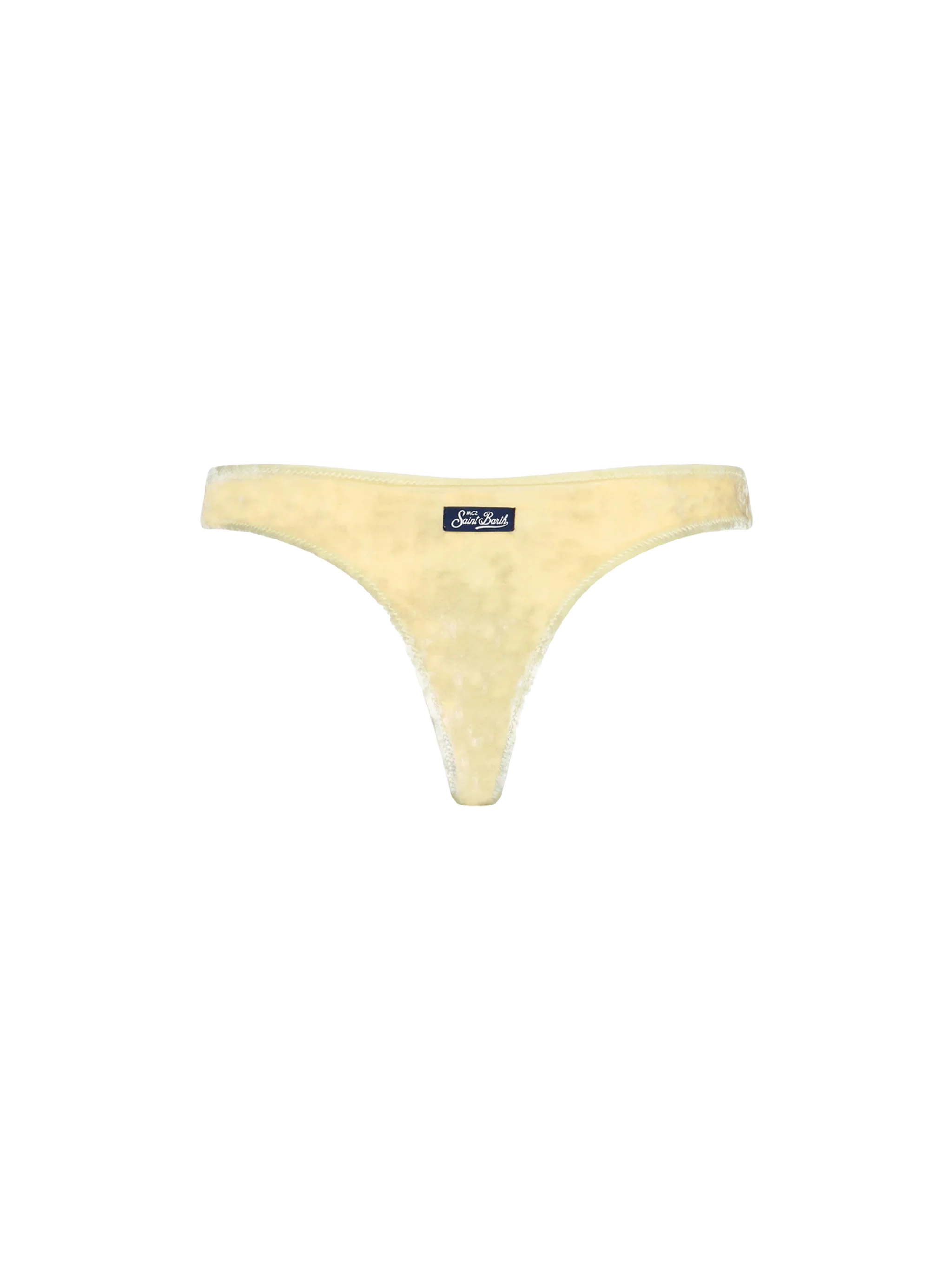 Naomi yellow chenille cheeky swim briefs - Image 2