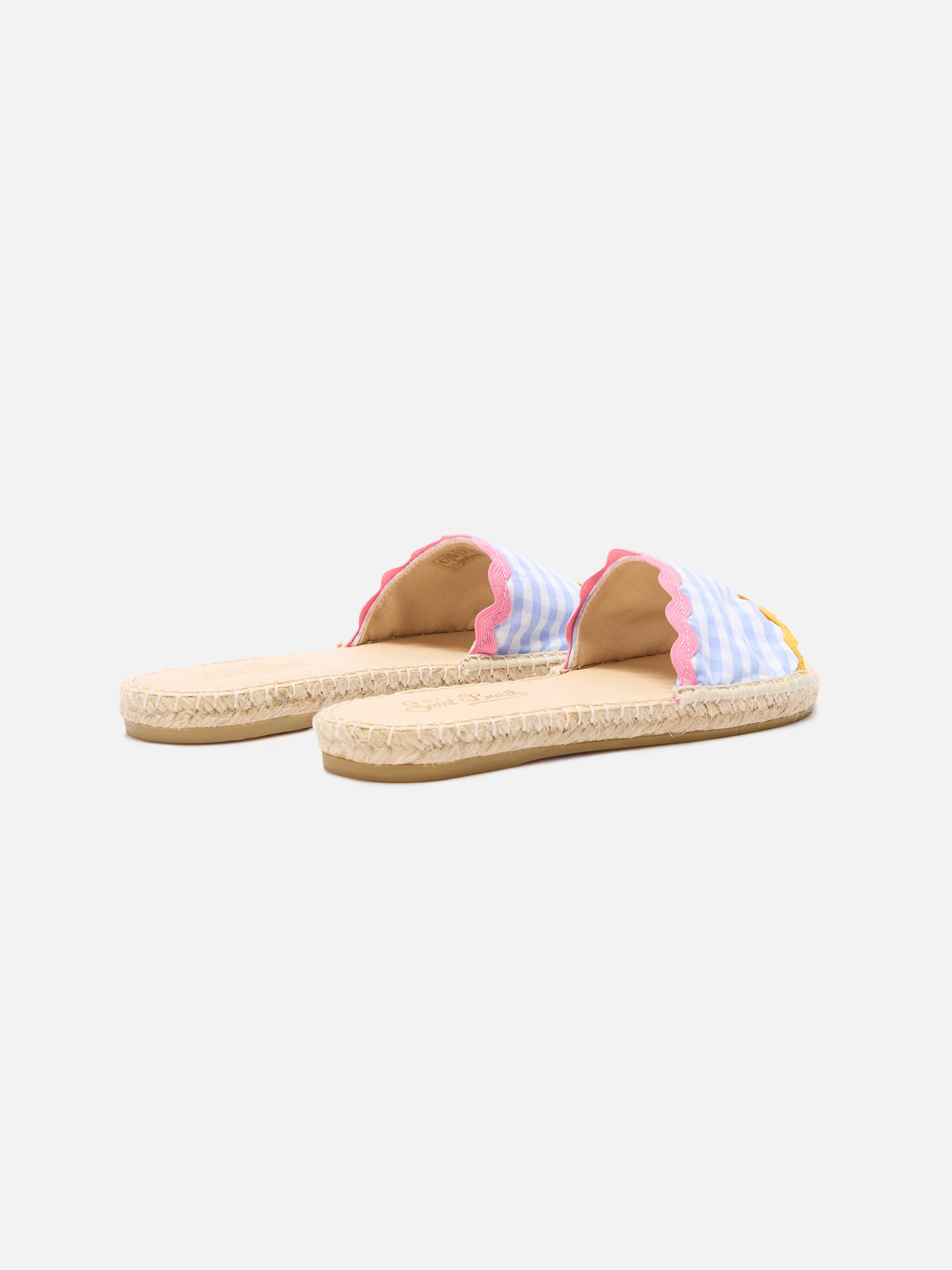 Women’s Luz slip on sandal with vichy check print - Image 3
