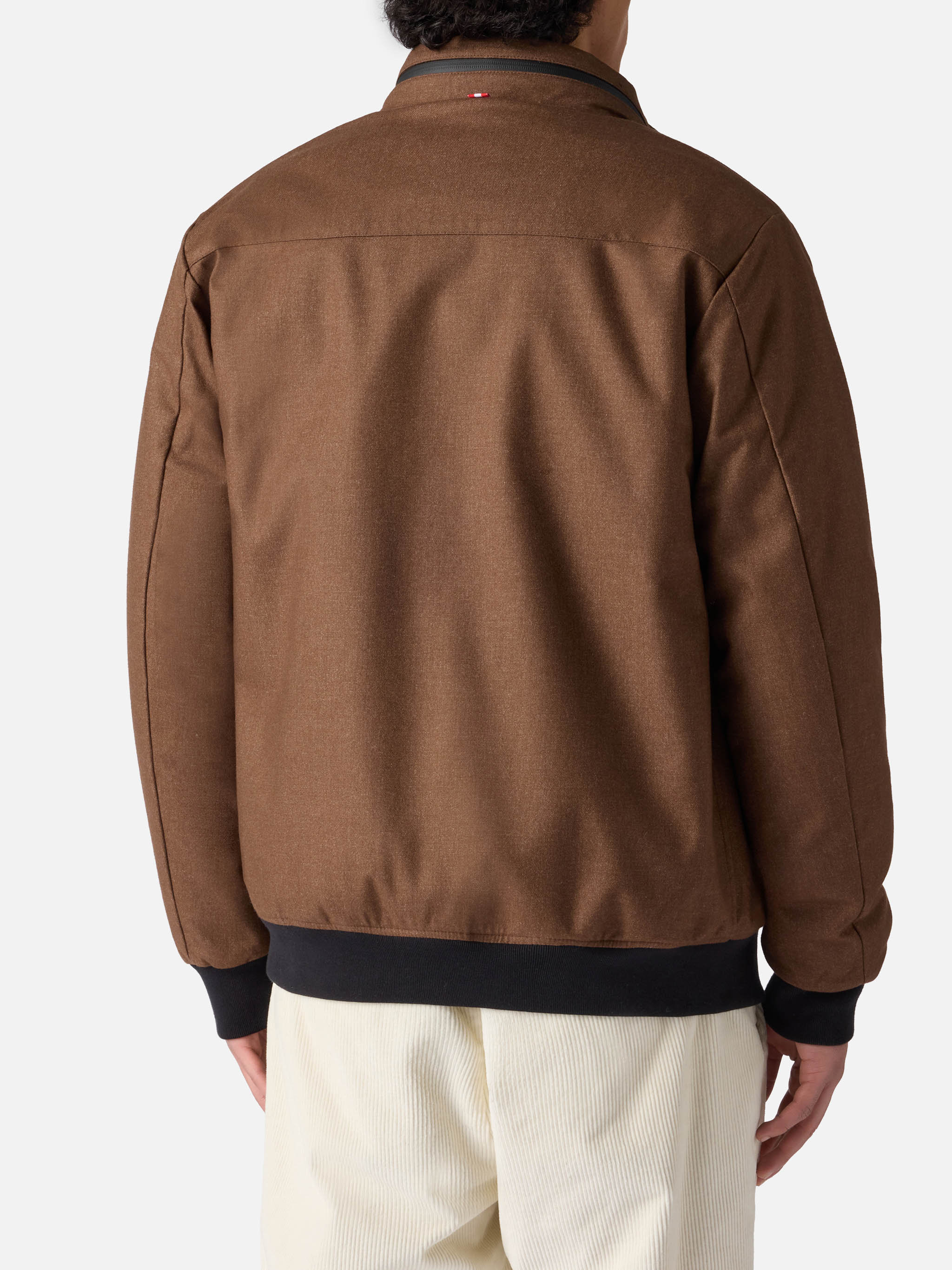 Wooly brown bomber jacket Country with teddy lining - Image 4