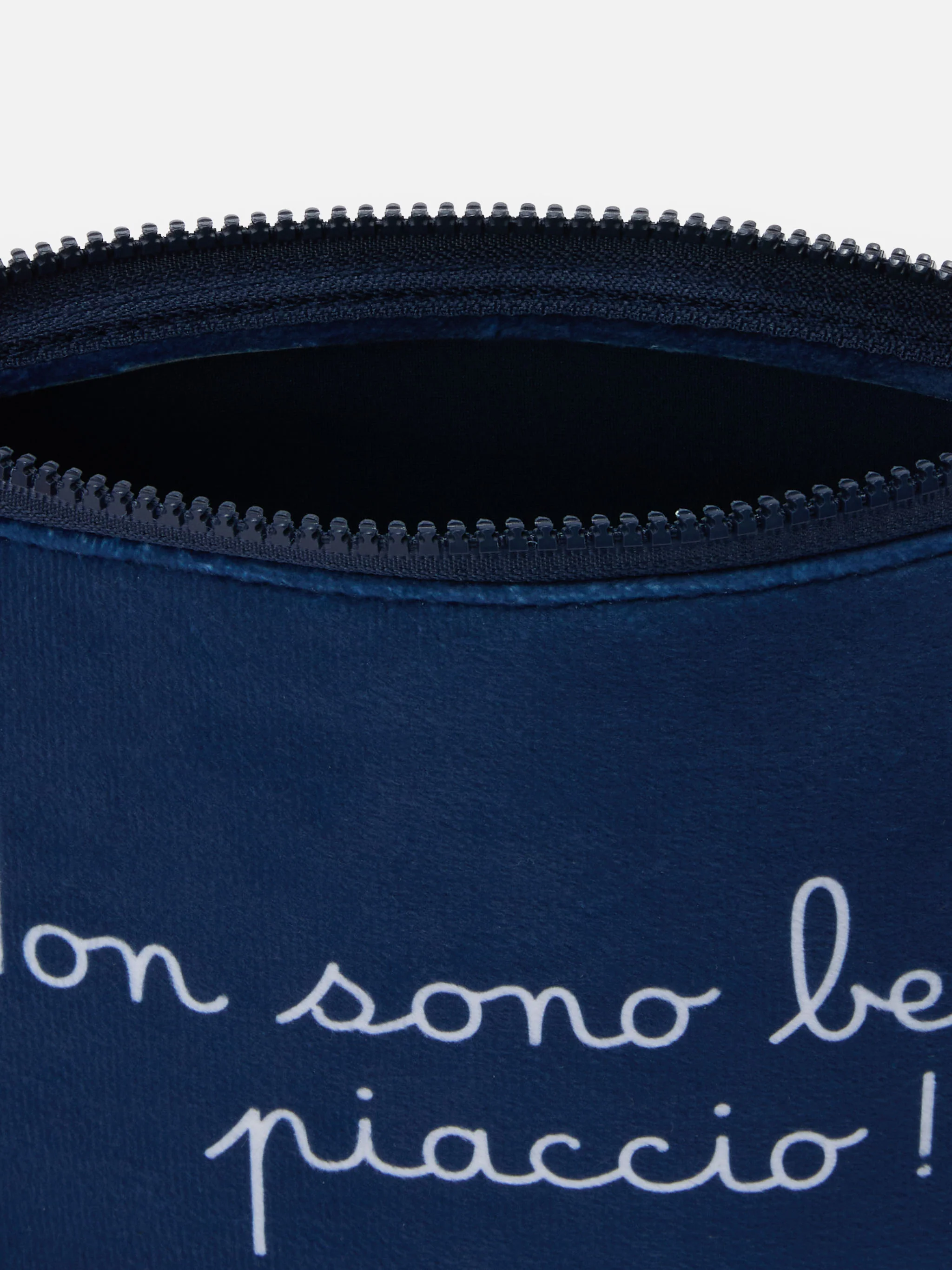 Wooly pochette Aline with Non sono bello, piaccio! print | VACANZE DI NATALE SPECIAL EDITION - Image 4