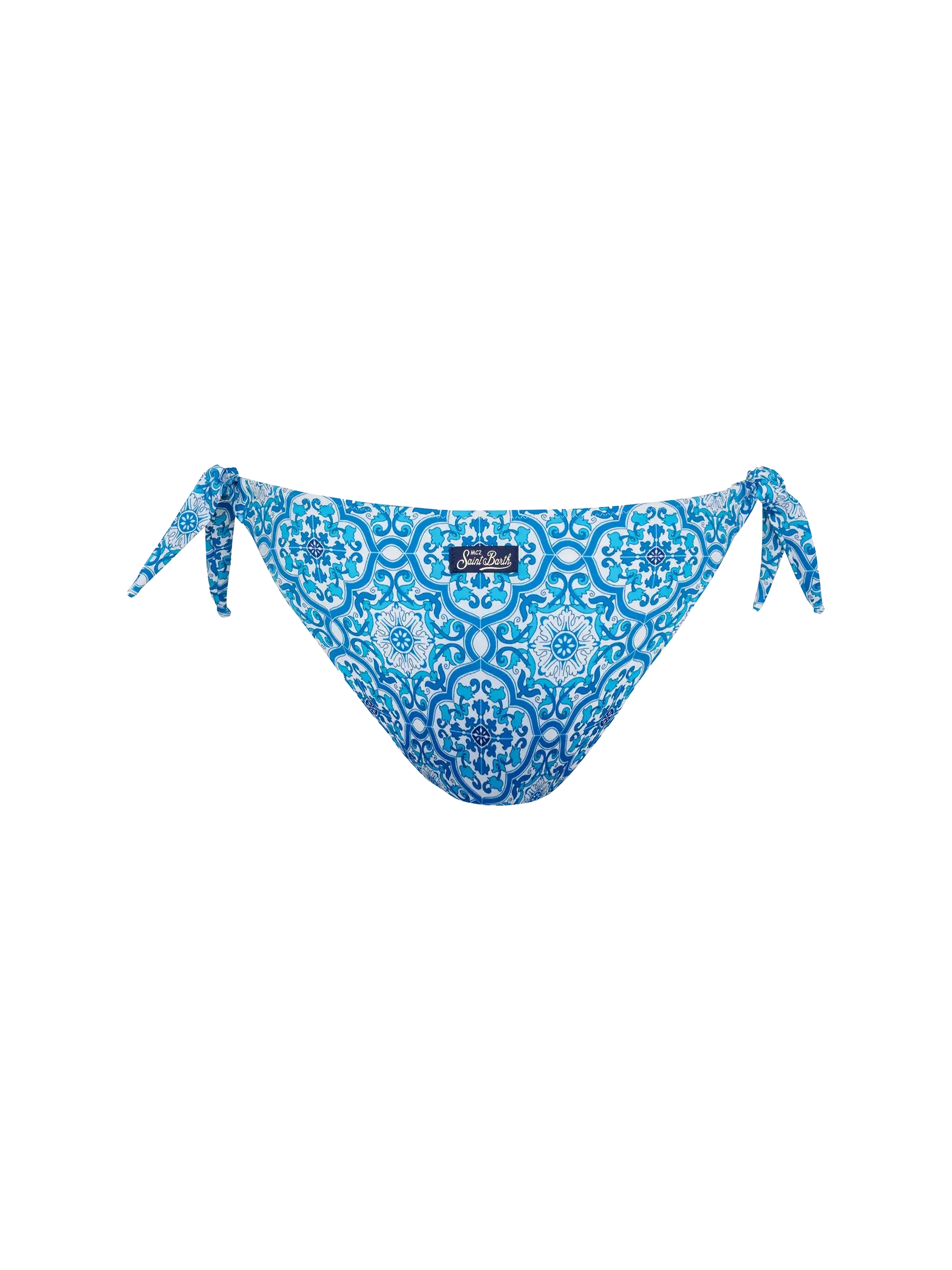 Yali classic swim briefs with majolica print - Image 2