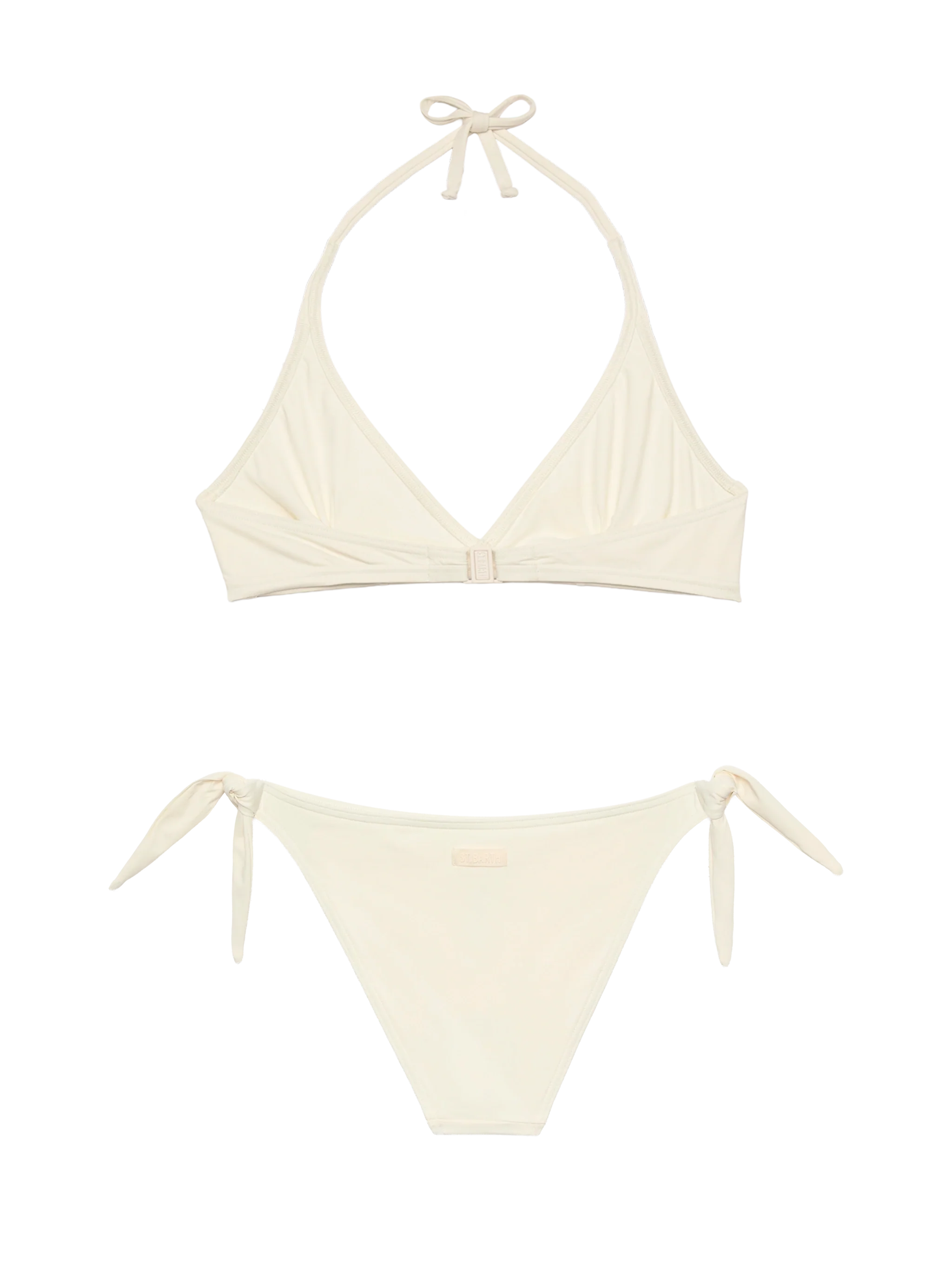 Gaia Yali classic triangle bikini in cream - Image 3