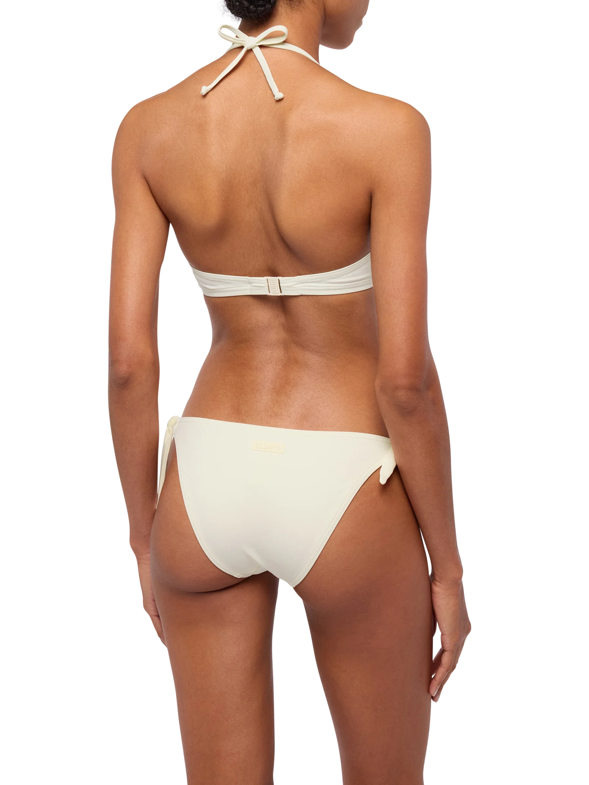 Gaia Yali classic triangle bikini in cream - Image 4