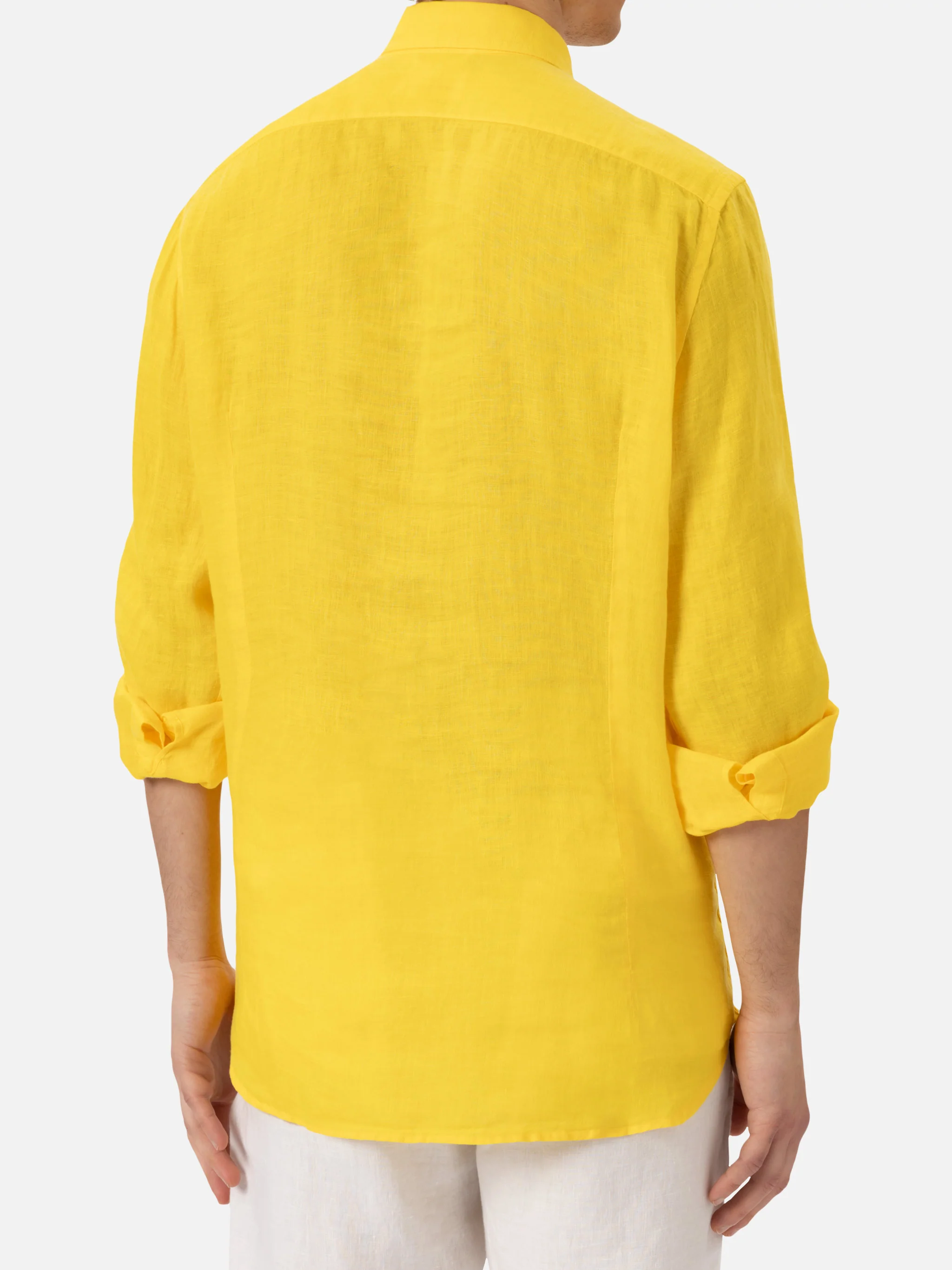 Yellow linen shirt Pamplona - Image 2