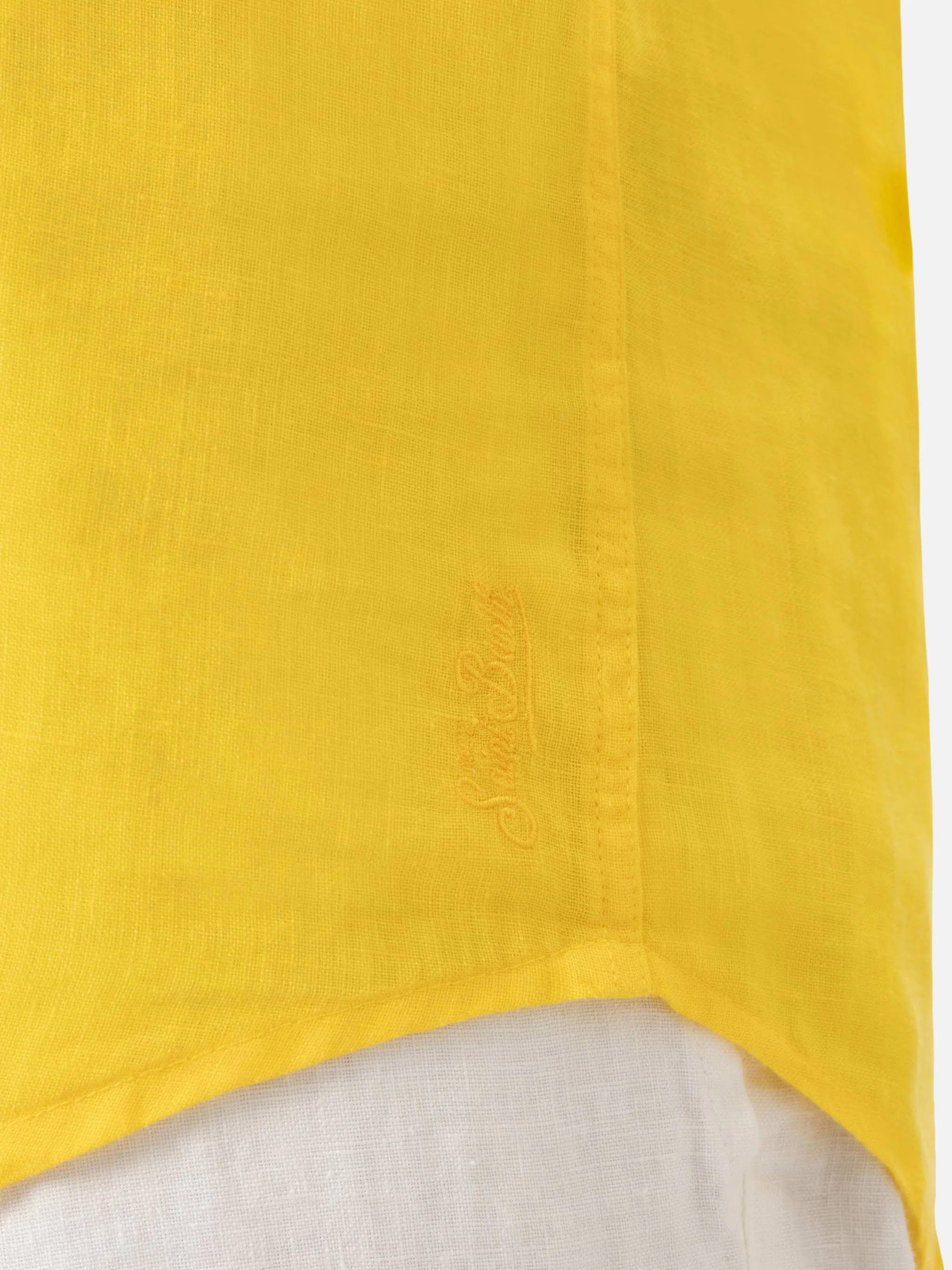 Yellow linen shirt Pamplona - Image 3
