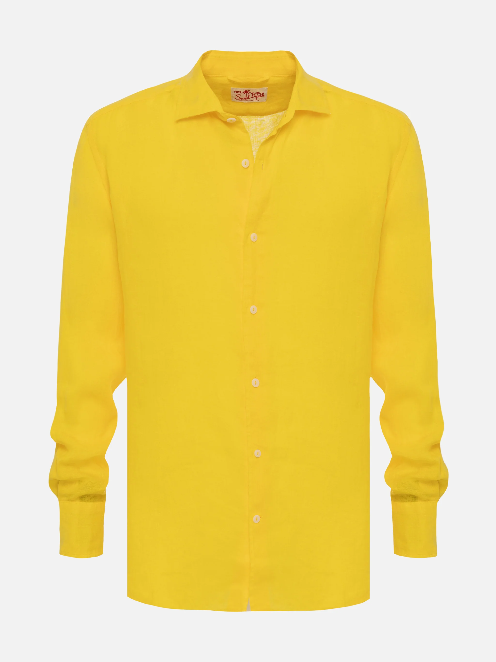Yellow linen shirt Pamplona - Image 4