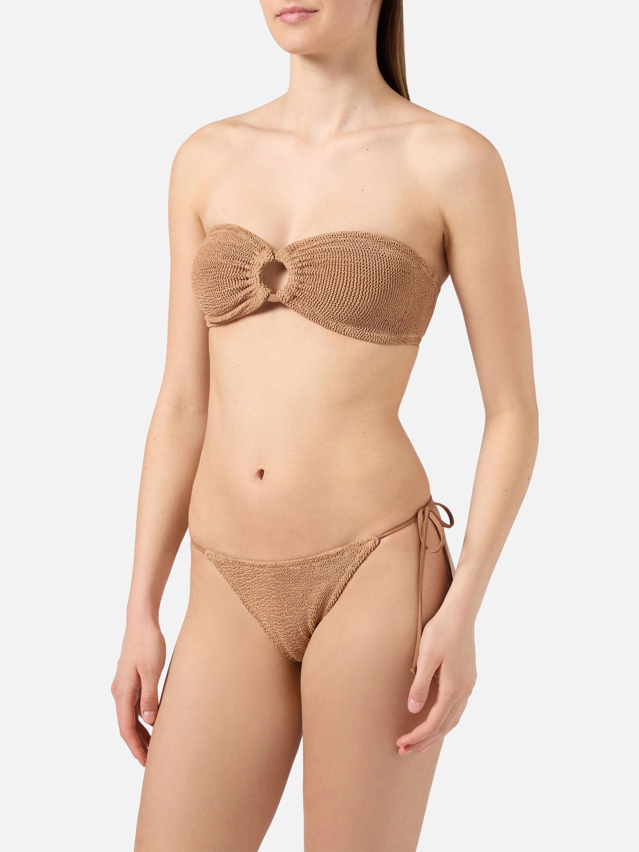 Yulia Norah dark orange crinkle bikini - Image 2