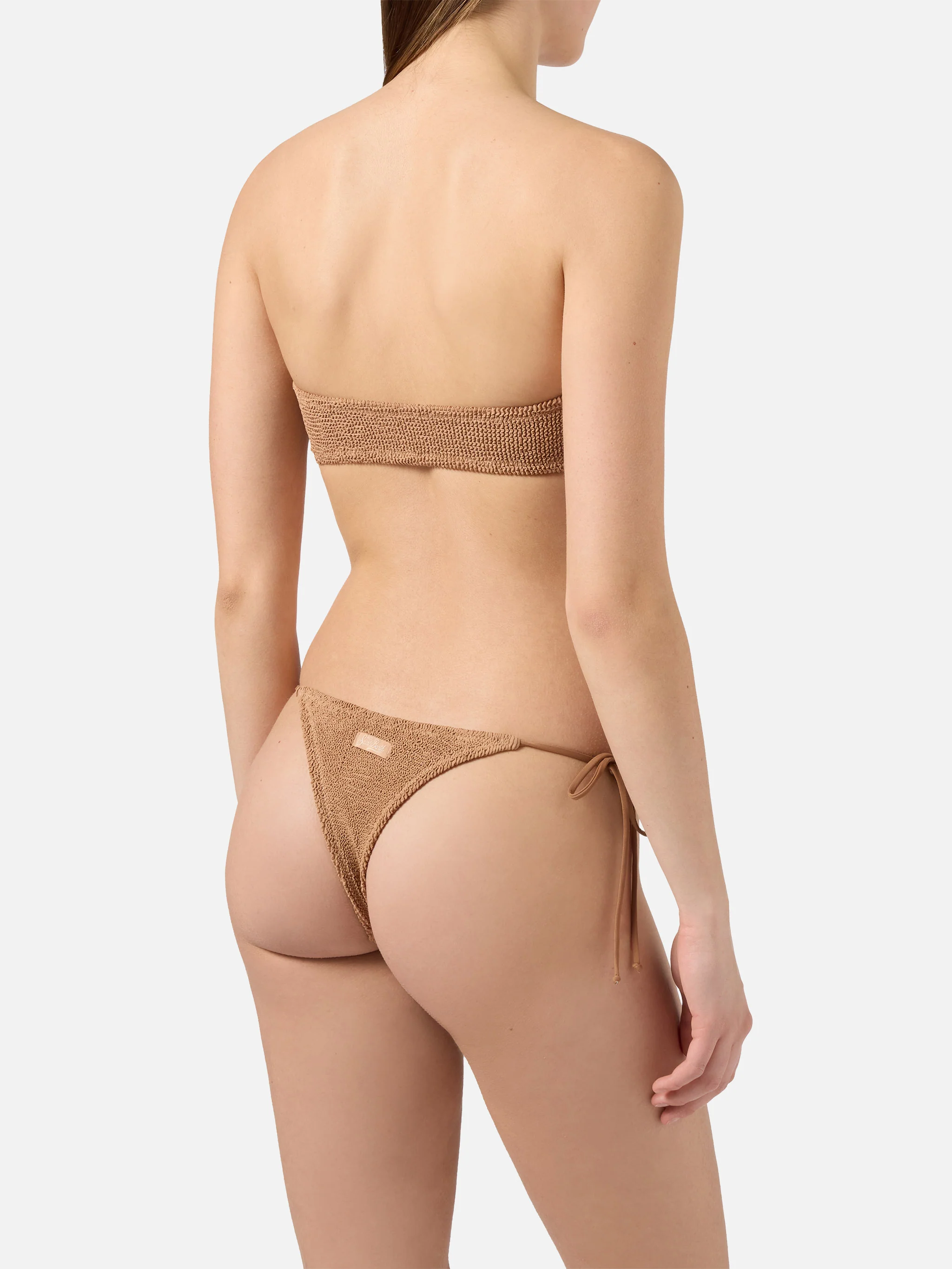 Yulia Norah dark orange crinkle bikini - Image 4