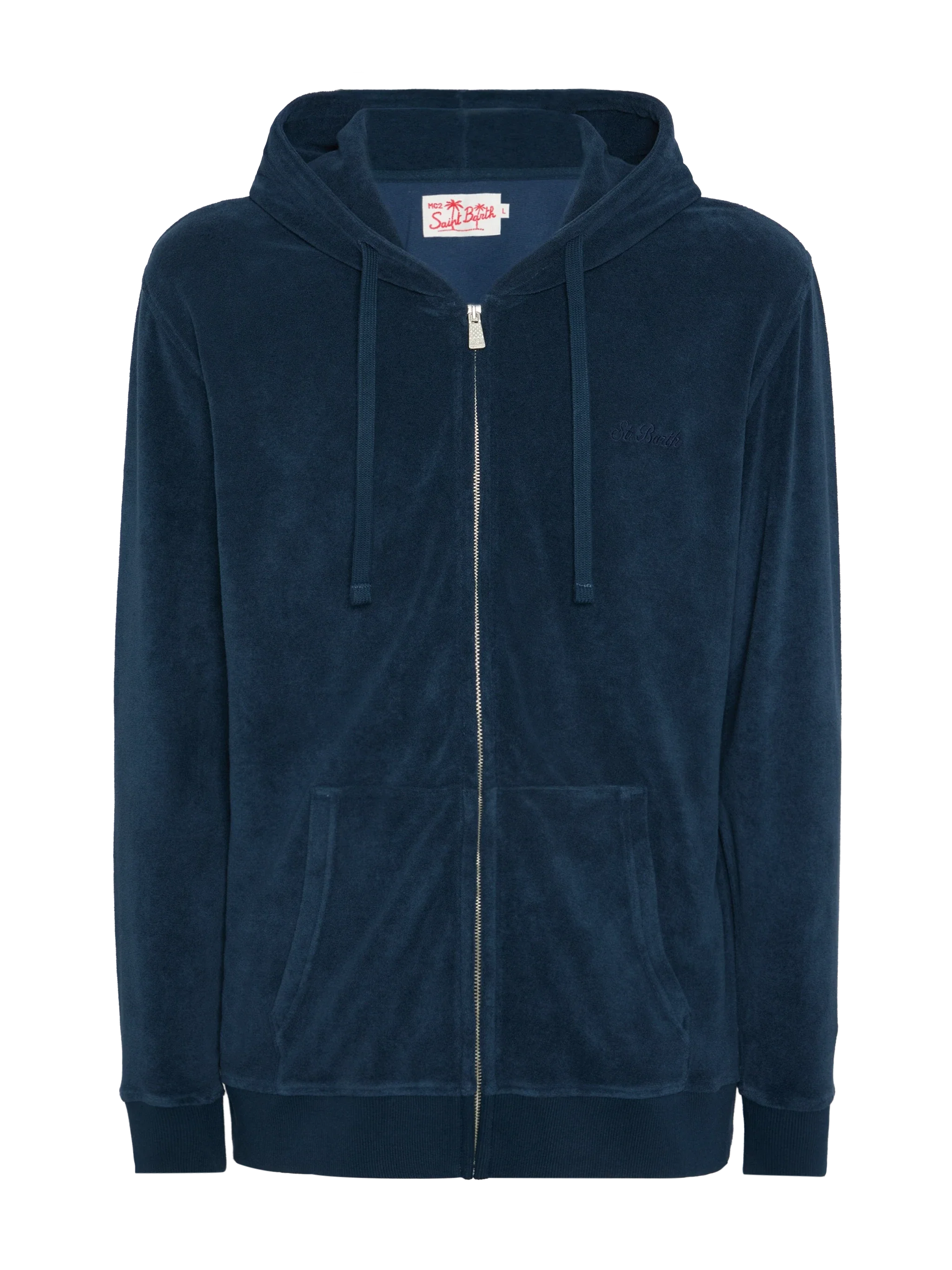 Zipped terry hoodie Danny with St. Barth embroidery - Image 4